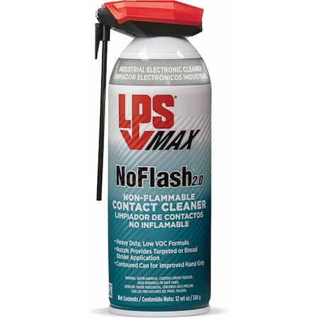 Lps 12 oz MAX NoFlash 2.0 Non-Flammable Contact Cleaner 428-97416